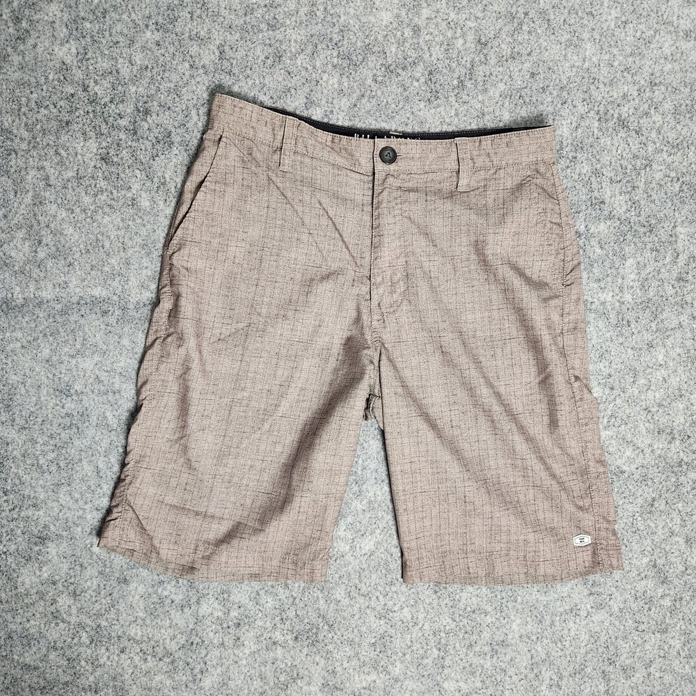 Billabong Platinum X Stretch‎ Board Shorts Men 30W 9I Brown Mesh Swim Trunks